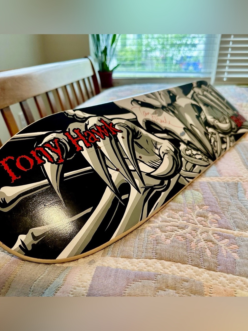 Tony Hawk Birdhouse Flying Falcon 3 Signed Skateboard Deck See Images Imperfect